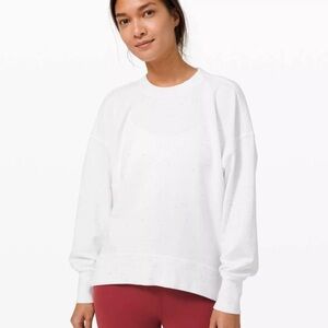 Lululemon LA Back in Action Crew  in White Size 8